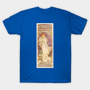 Mucha- La Dame aux Camélias-Sarah Bernhardt T-Shirt